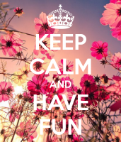 Vzor -Keep Calm And Have Fun (louka)
